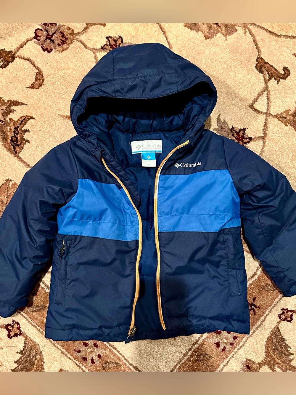 Columbia Toddler Kids’ Valley Runner Ski Winter Jacket Navy/Blue 3T